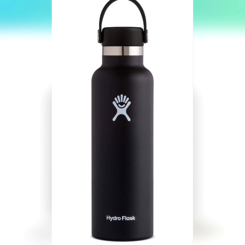 Hydro Flask Stainless Steel Standard Mouth Water Bottle with Flex Cap and Double